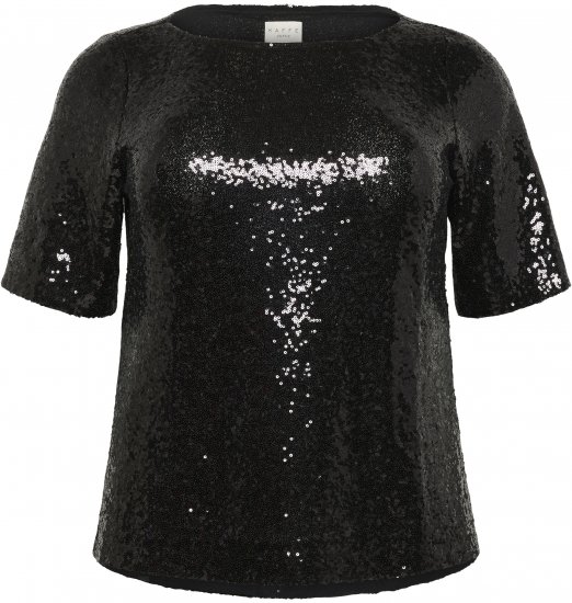 Kaffe Curve Mirana Sequin Blouse Black - Palaidinės - 