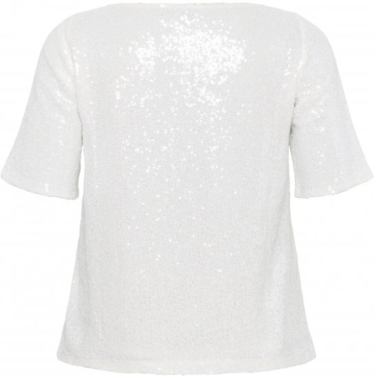 Kaffe Curve Mirana Sequin Blouse Chalk - Palaidinės - 
