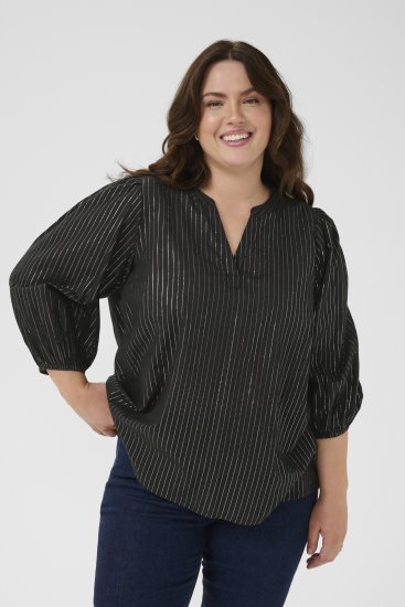 Kaffe Curve Luisa Blouse Black Deep - Palaidinės - 