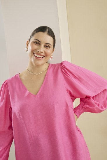 Kaffe Curve Sofia Blouse Pink Power - Palaidinės - 