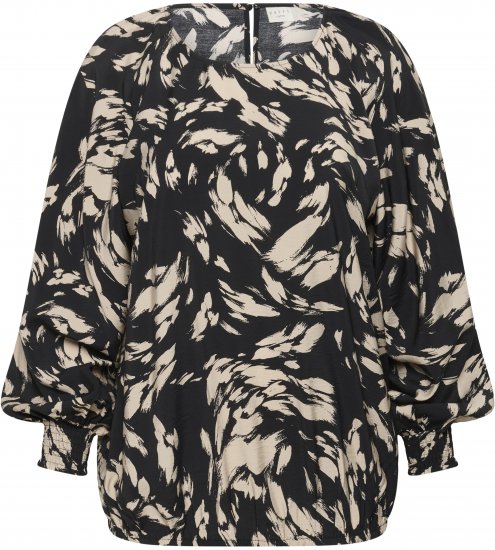 Kaffe Curve Olla Palaidinė ilgomis rankovėmis Juoda - Palaidinės ir tunikos - 