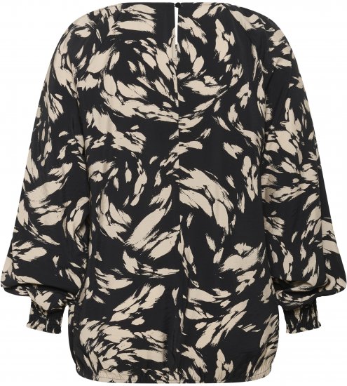 Kaffe Curve Olla Palaidinė ilgomis rankovėmis Juoda - Palaidinės ir tunikos - 