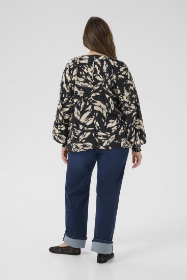 Kaffe Curve Olla Palaidinė ilgomis rankovėmis Juoda - Palaidinės ir tunikos - 