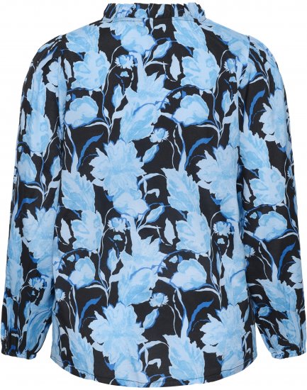 Kaffe Curve Sasja Palaidinė ilgomis rankovėmis Blue Snake Flower - Palaidinės ir tunikos - 