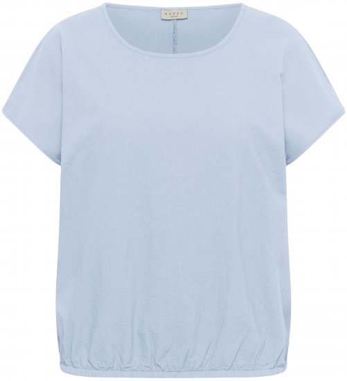 Kaffe Curve Nana Palaidinė trumpomis rankovėmis Mėlyna - Palaidinės ir tunikos - 