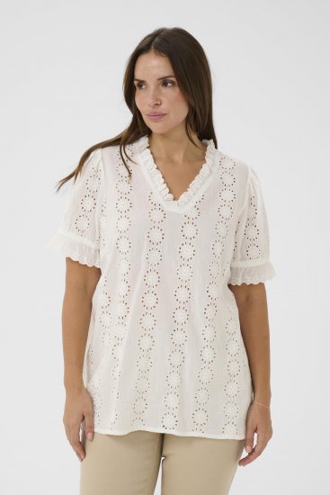 Kaffe Curve Dina Blouse White - Palaidinės - 