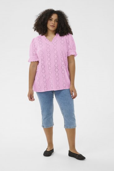 Kaffe Curve Dina Blouse Pink Frosting - Palaidinės - 