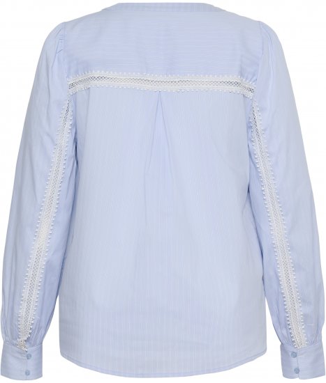 Kaffe Curve Juda Blouse Nantucket Breeze Stripe Blue - DRABUŽIAI MOTERIMS 40-66 - 