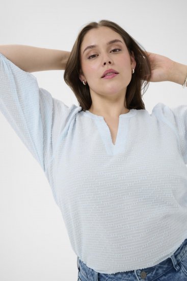 Kaffe Curve Penelopia Blouse Nantucket Breeze Blue - Palaidinės - 