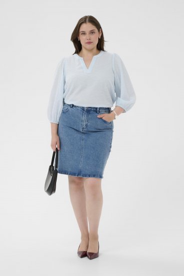 Kaffe Curve Penelopia Blouse Nantucket Breeze Blue - Palaidinės - 