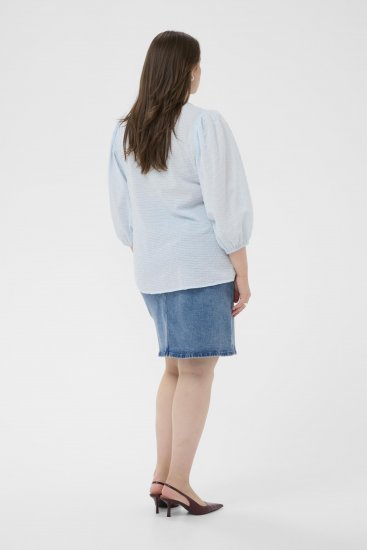 Kaffe Curve Penelopia Blouse Nantucket Breeze Blue - Palaidinės - 