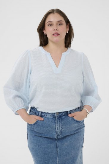 Kaffe Curve Penelopia Blouse Nantucket Breeze Blue - Palaidinės - 