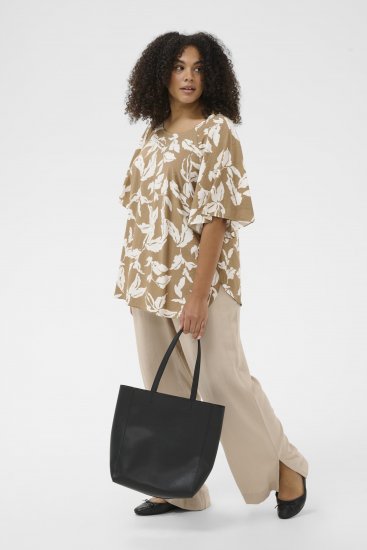 Kaffe Curve Marla Blouse Oak Chalk Leaf - Palaidinės - 