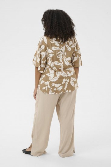 Kaffe Curve Marla Blouse Oak Chalk Leaf - Palaidinės - 