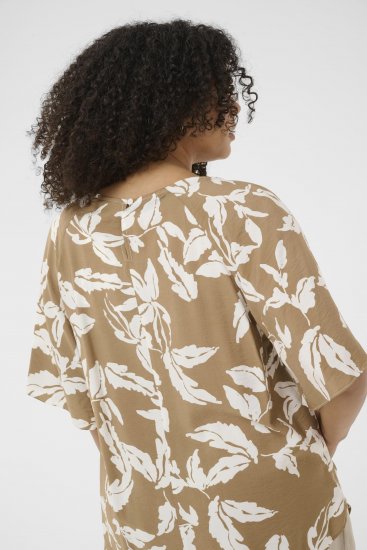 Kaffe Curve Marla Blouse Oak Chalk Leaf - Palaidinės - 
