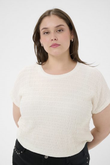 Kaffe Curve Felice Blouse Chalk - Palaidinės - 