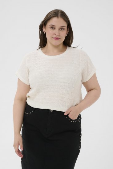 Kaffe Curve Felice Blouse Chalk - Palaidinės - 