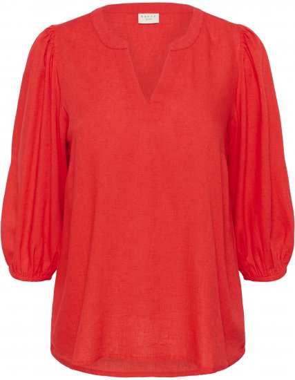 Kaffe Curve Mille Blouse Poppy Red - Palaidinės - 