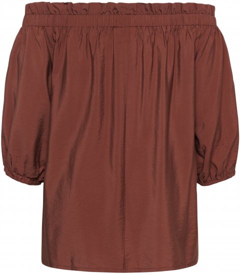 Kaffe Curve Neela Off-Shoulder Blouse Henna Brown - Palaidinės ir tunikos - 