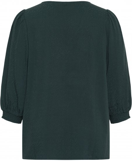Kaffe Curve Pippi Blouse 3/4 Sleeve Magical Forest Green - Palaidinės ir tunikos - 