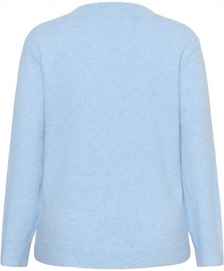 Kaffe Curve Jilanda V-Neck Pullover Blue - Megztiniai ir megzti drabužiai - 