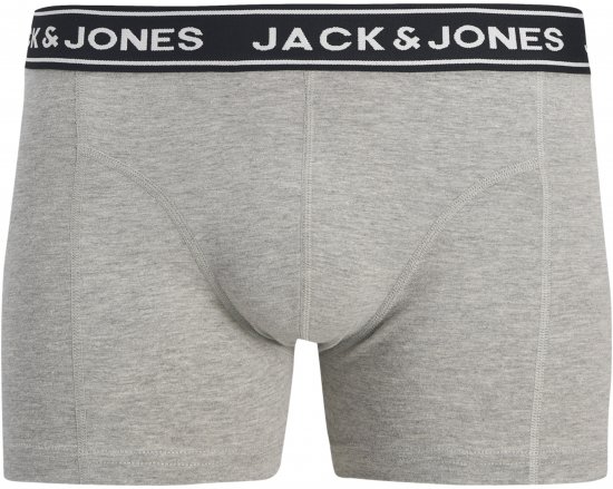 Jack & Jones Hector Solid Trunks 5-Pack Grey - Boxer šortai - Vyriški dideli boxer šortai