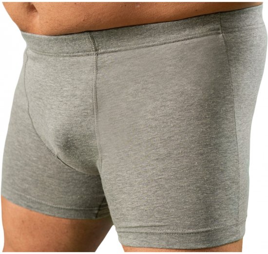20 Nodi 978 Stretch Cotton Boxer with Internal Elastic Band Grey - Boxer šortai - Vyriški dideli boxer šortai