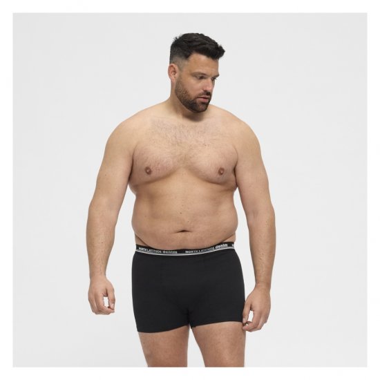 North Latitude 5-Pack Boxershorts Black - Boxer šortai - Vyriški dideli boxer šortai