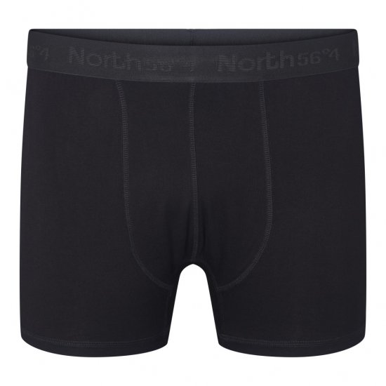 North Latitude Bamboo 2-Pack Trunks Black - Boxer šortai - Vyriški dideli boxer šortai