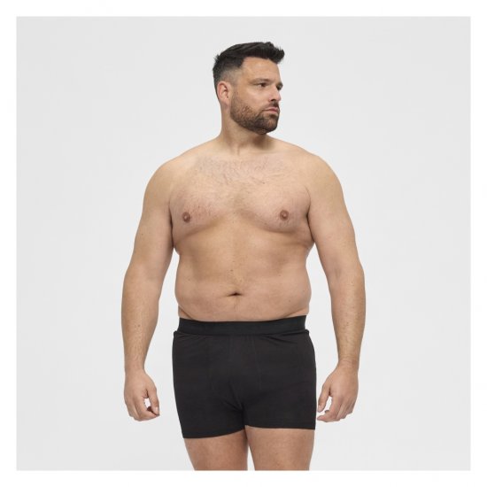 North Latitude Bamboo 2-Pack Trunks Black - Boxer šortai - Vyriški dideli boxer šortai