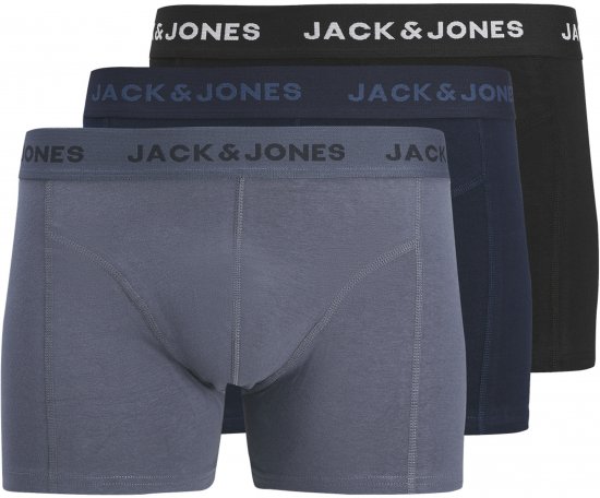 Jack & Jones jeremiah Solid Trunks 3-Pack Navy Blazer - Apatinis trikotažas ir plaukimo apranga - Apatinis trikotažas - 2XL-8XL