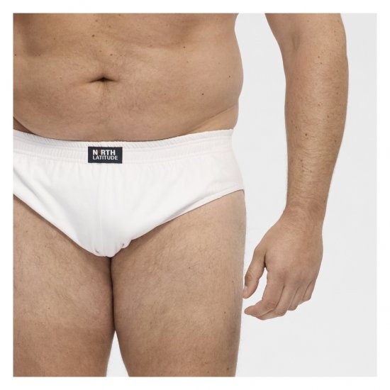 North Latitude Brief Underwear White - Trumpikės - Vyriškos trumpikės Dideli Dydžiai