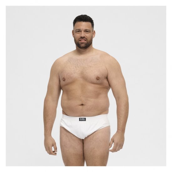 North Latitude Brief Underwear White - Trumpikės - Vyriškos trumpikės Dideli Dydžiai