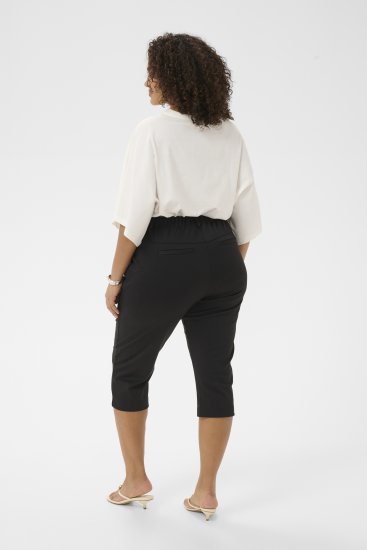 Kaffe Curve Jenna Capri Pants Black - Kelnės - 