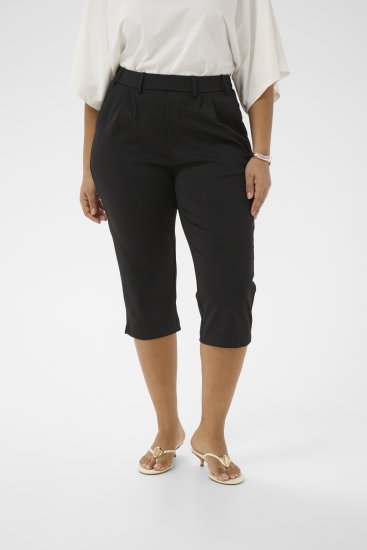 Kaffe Curve Jenna Capri Pants Black - Kelnės - 