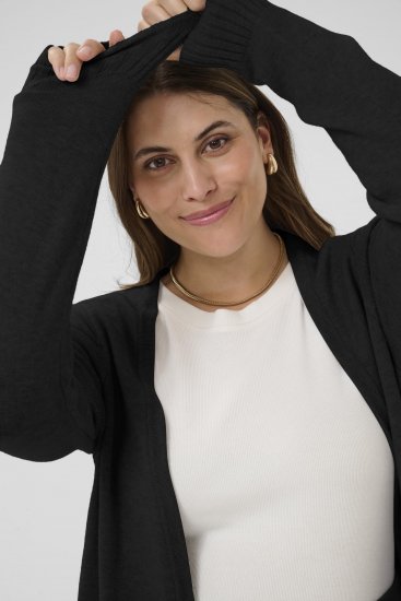 Kaffe Curve Alianna Knit Cardigan Black Deep - Kardiganai - 