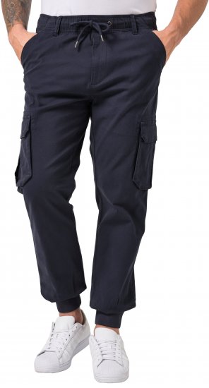 JP1880 Stretchy FLEXNAMIC Cargo Pants Navy - Didelių dydžių Cargo stiliaus kelnės vyrams - Didelių dydžių Cargo stiliaus kelnės vyrams