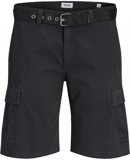 Jack & Jones Cole Hudson Belted Cargo Shorts Black - Šortai - Šortai - W40-W60