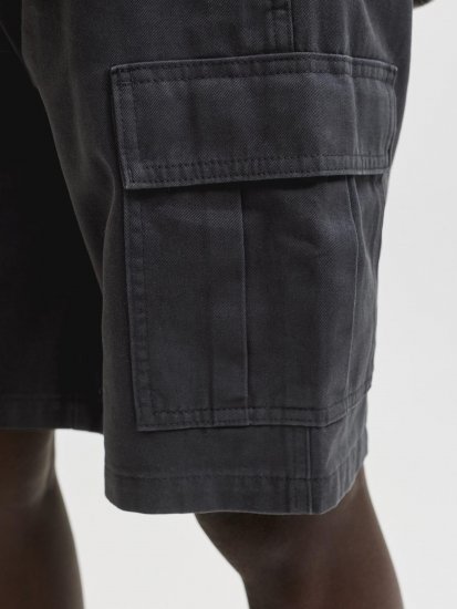 Jack & Jones Cole Hudson Belted Cargo Shorts Black - Šortai - Šortai - W40-W60