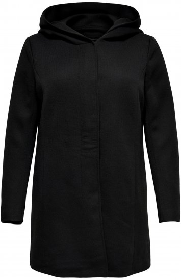 Only Carmakoma Sedona Light Coat Black - Žieminiai paltai - 