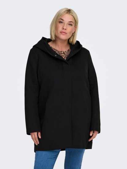 Only Carmakoma Sedona Light Coat Black - Žieminiai paltai - 