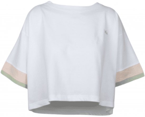Nora Mikken AGNES Crop Top White - Marškinėliai - 