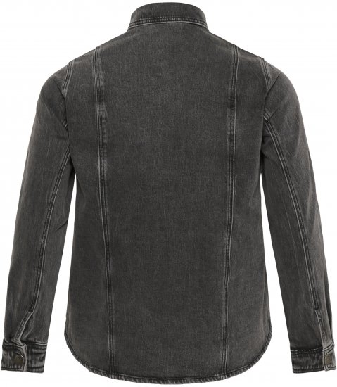 Kaffe Curve Petri Denim Jacket Grey Vintage Wash - Striukės - 