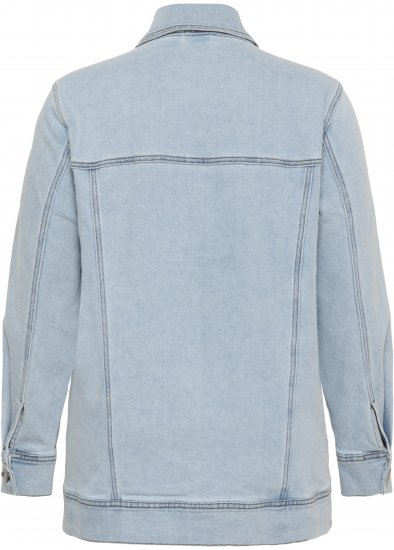 Kaffe Curve Ninna Casual Jacket Light Blue Washed - Striukės - 