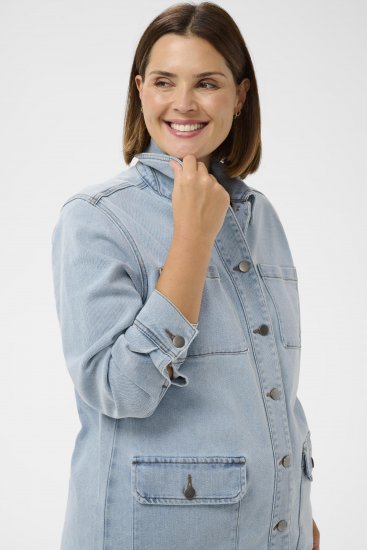 Kaffe Curve Ninna Casual Jacket Light Blue Washed - Striukės - 