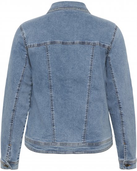 Kaffe Curve Vilana Denim Jacket Washed Blue - Džinsinės striukės - 