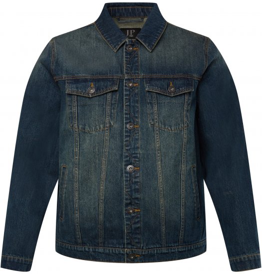 JP1880 Denim Jacket Dark Blue Denim - Didelės vyriškos striukės - Didelės vyriškos striukės
