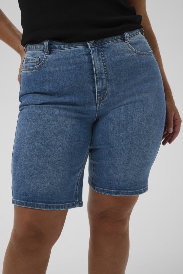 Kaffe Curve Emila Denim Shorts Blue - Šortai - 
