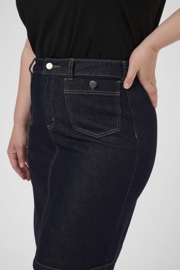 Kaffe Curve Roria Denim Skirt Dark Blue - Sijonai - 