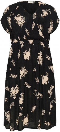 Kaffe Curve Jenna Suknelė Juoda/Brown Flower raštas - Suknelės - 